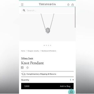 TIFFANY & CO. Knott necklace